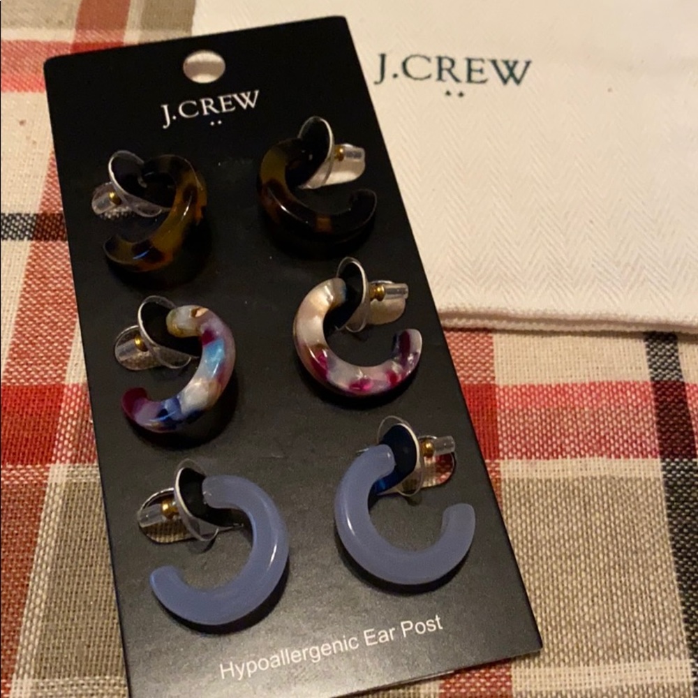 J. Crew multipack earrings tortoise NWT
